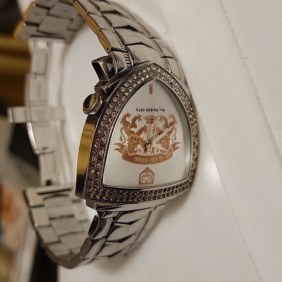 Marc Ecko Triangle Crest Stainless Steel Watch - Picture 13 of 13